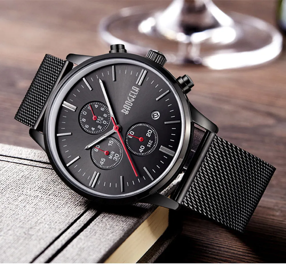 Men's Chronograph Stainless Steel Watch