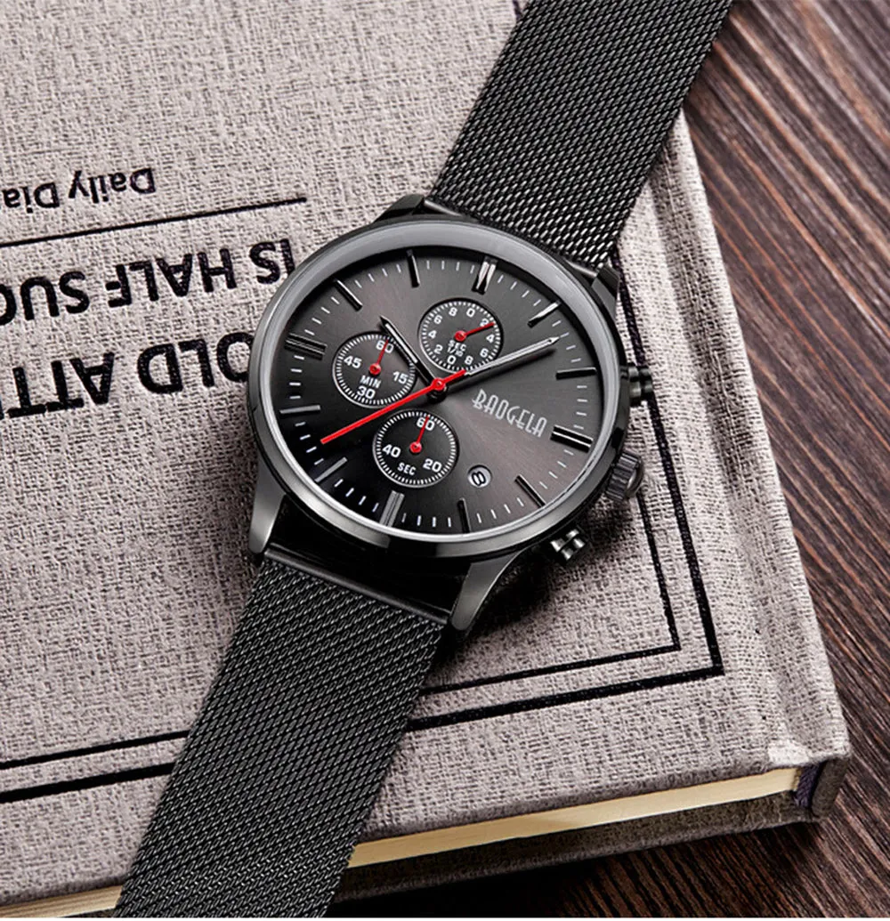 Men's Chronograph Stainless Steel Watch