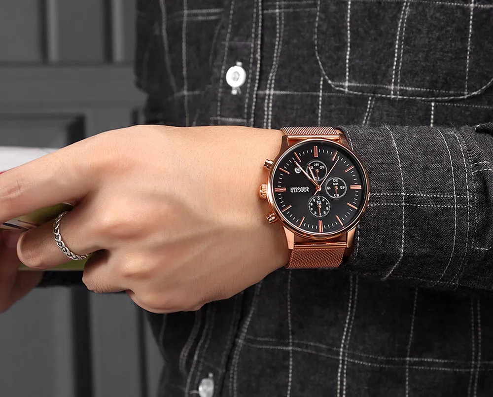 Men's Chronograph Stainless Steel Watch