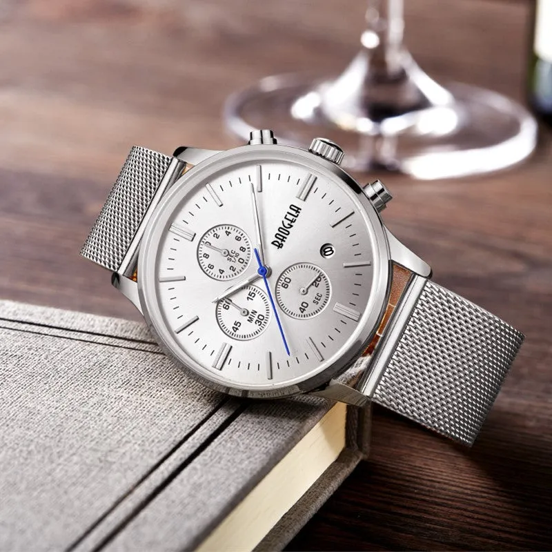 Men's Chronograph Stainless Steel Watch