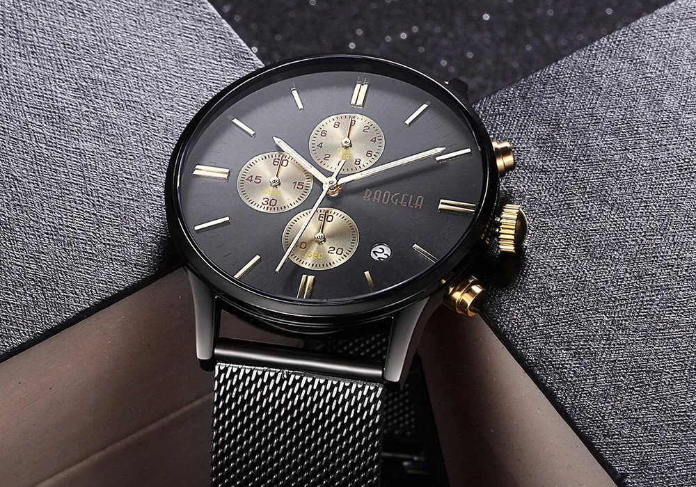 Men's Chronograph Stainless Steel Watch