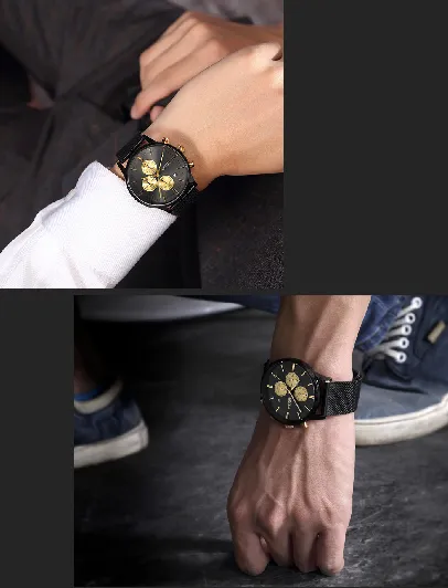 Men's Chronograph Stainless Steel Watch