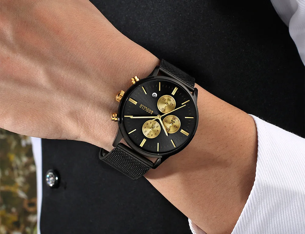 Men's Chronograph Stainless Steel Watch