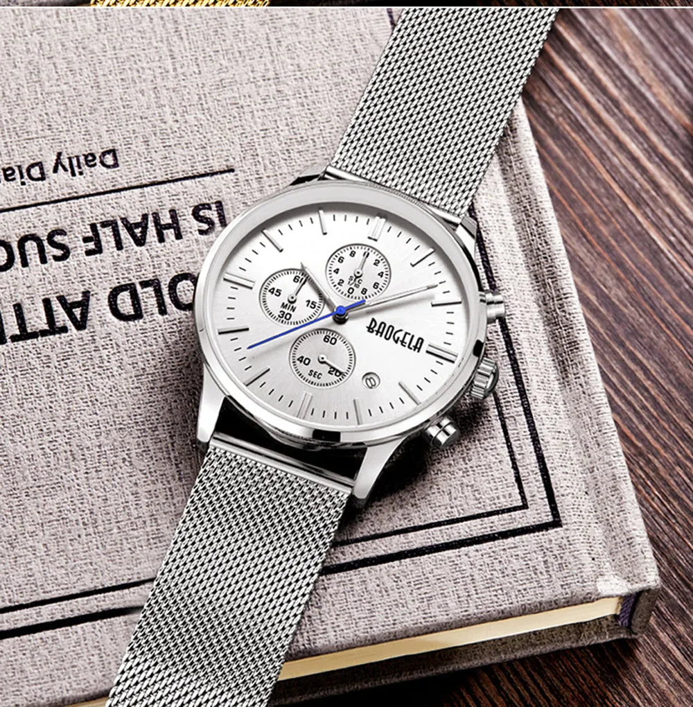 Men's Chronograph Stainless Steel Watch
