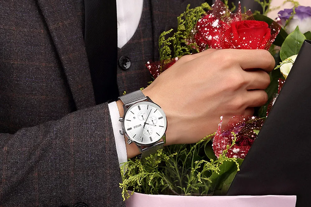 Men's Chronograph Stainless Steel Watch