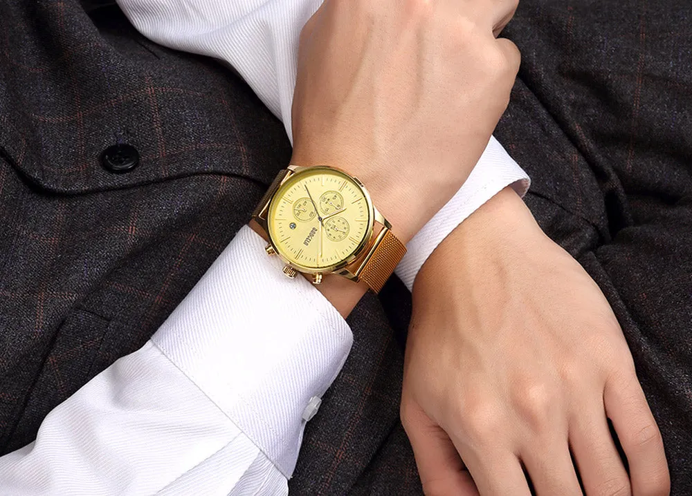 Men's Chronograph Stainless Steel Watch