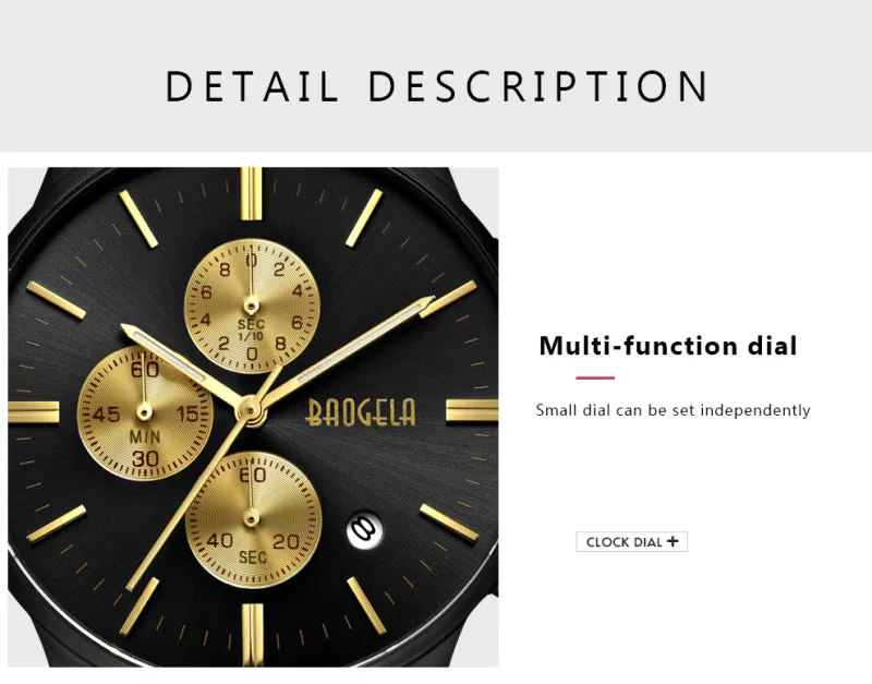 Men's Chronograph Stainless Steel Watch