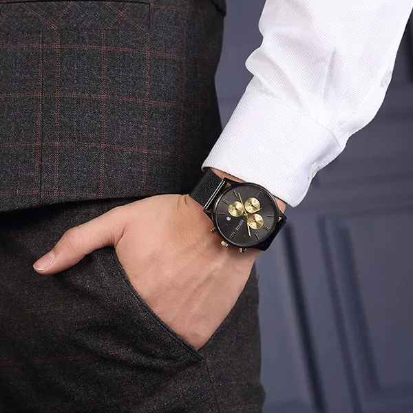 Men's Chronograph Stainless Steel Watch