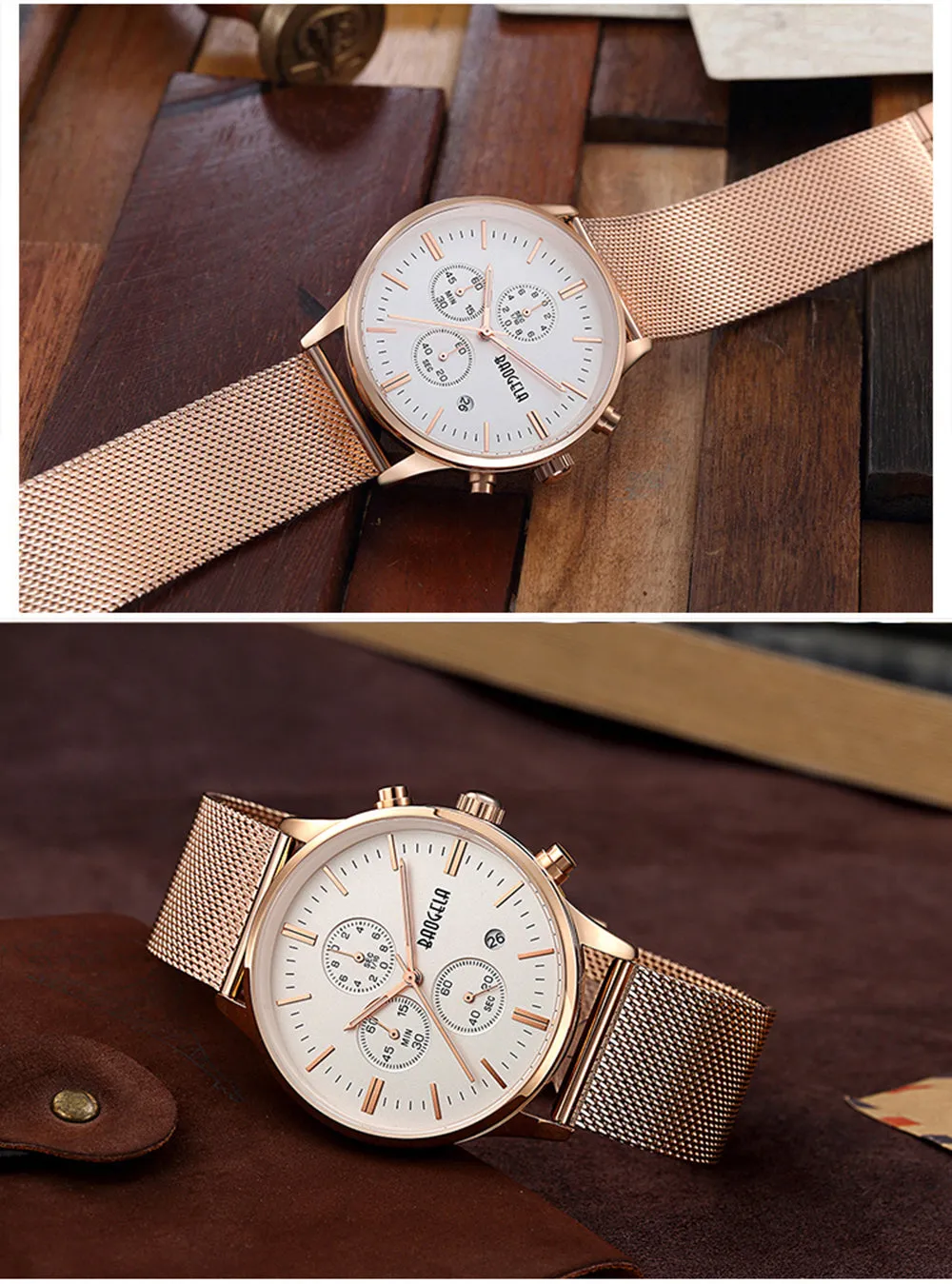 Men's Chronograph Stainless Steel Watch