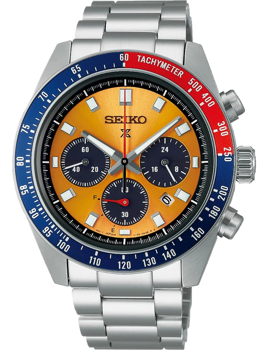Men's Seiko Watch Orange Dial SSC947