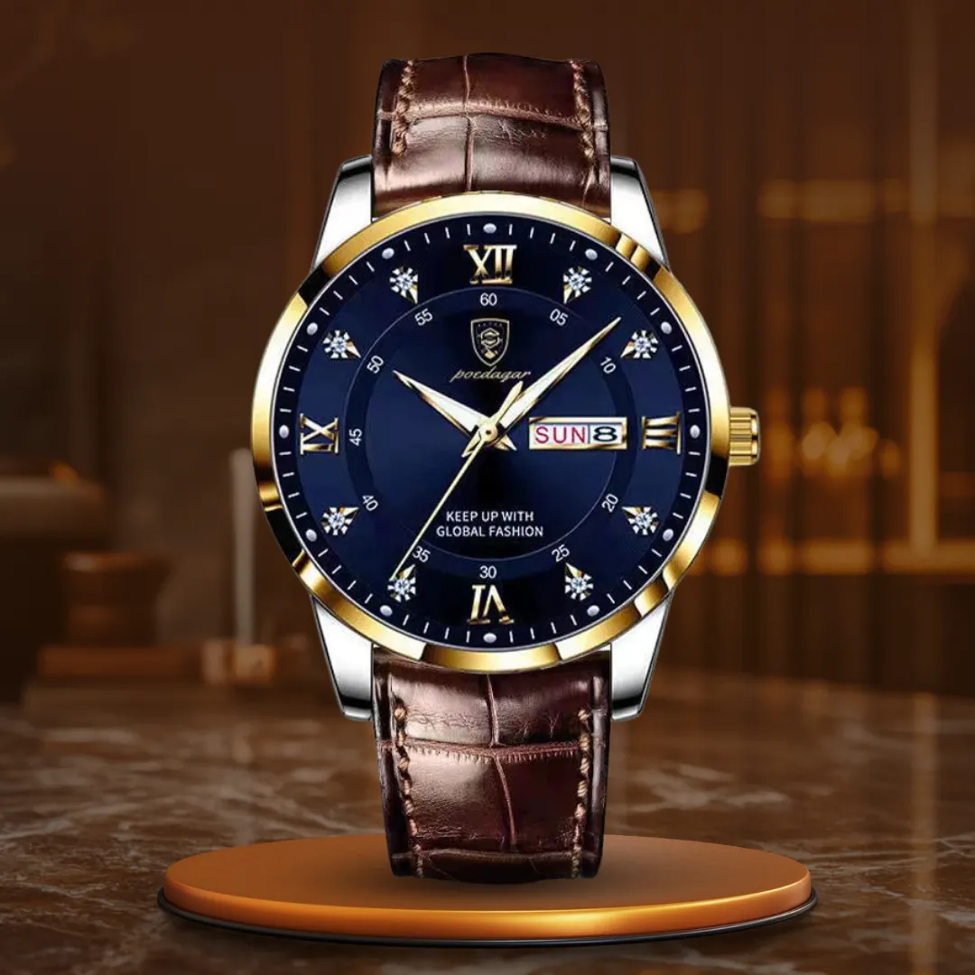 Men's Sturdy Glow-in-the-Dark Watch