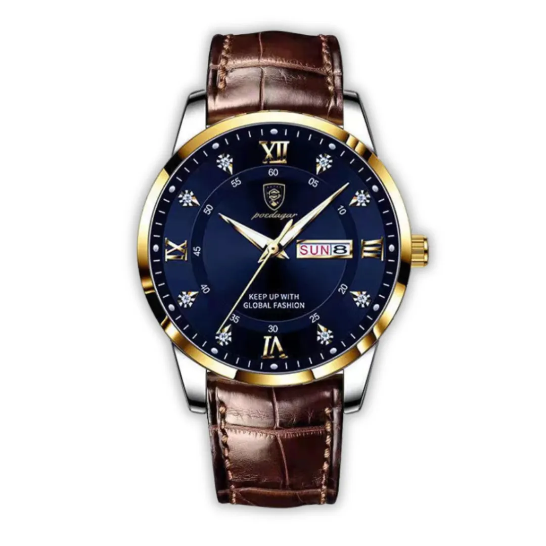 Men's Sturdy Glow-in-the-Dark Watch