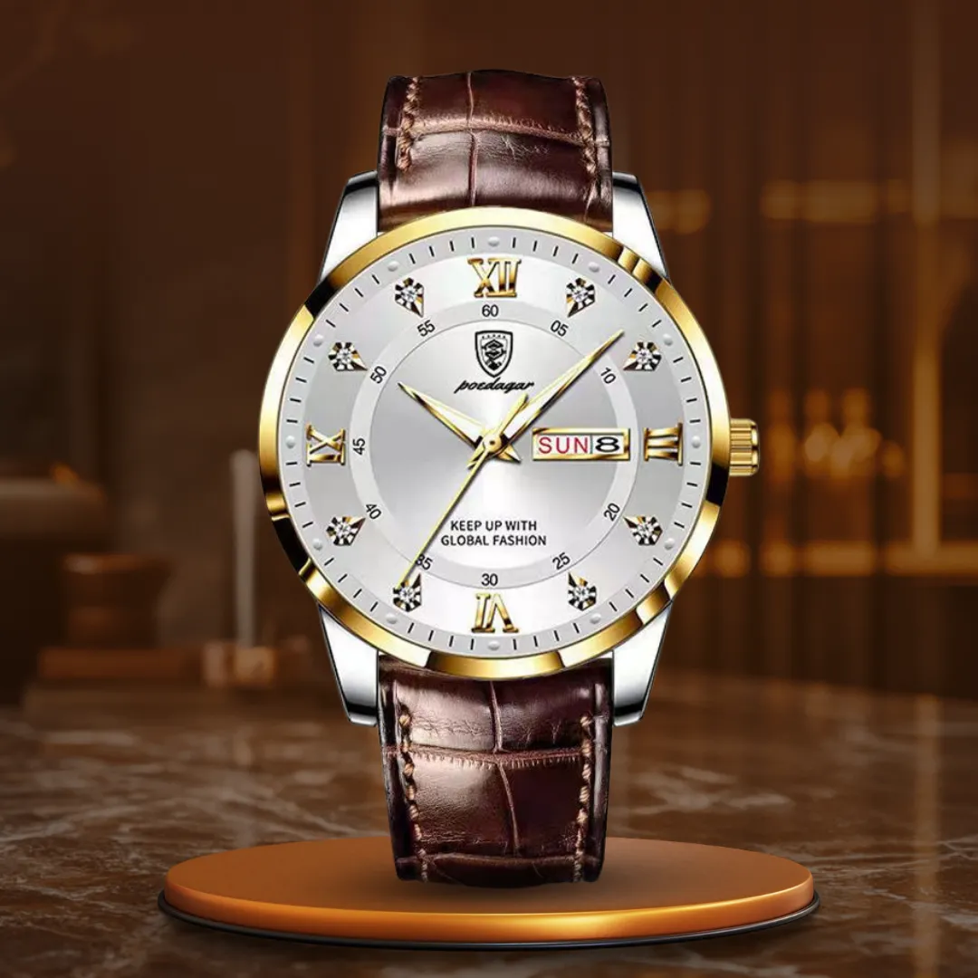 Men's Sturdy Glow-in-the-Dark Watch
