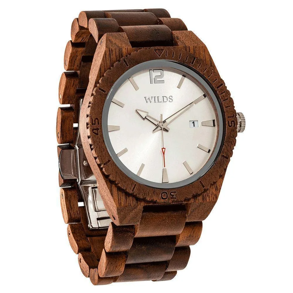 Men's Wood Watch Custom Engrave Walnut