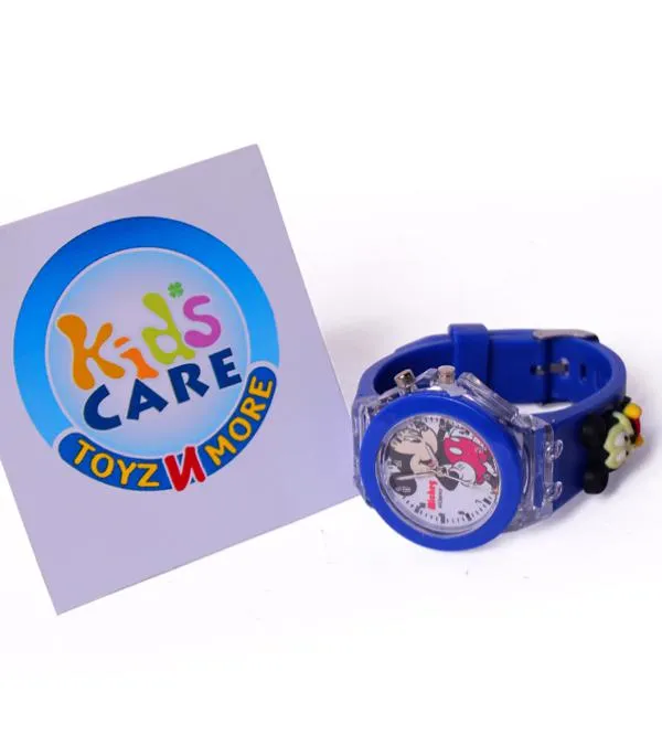 Mickey Mouse Analog Wrist Watch for Kids With Lights (W-29Y)