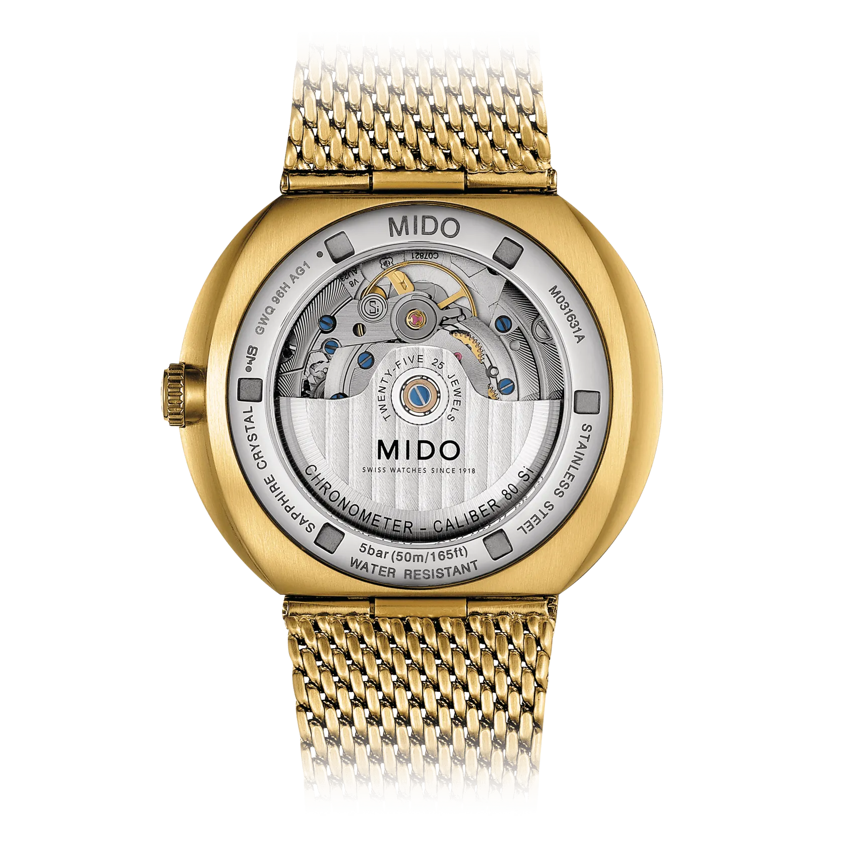 Mido Commander Icone COSC Chronometer Yellow Gold Men's Watch M0316313302100