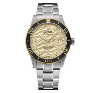 Mido Ocean Star 39mm Champagne Steel Men's Watch M0269072102100