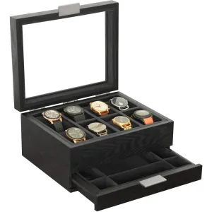 Mill Watch Box 8 Slot | Black