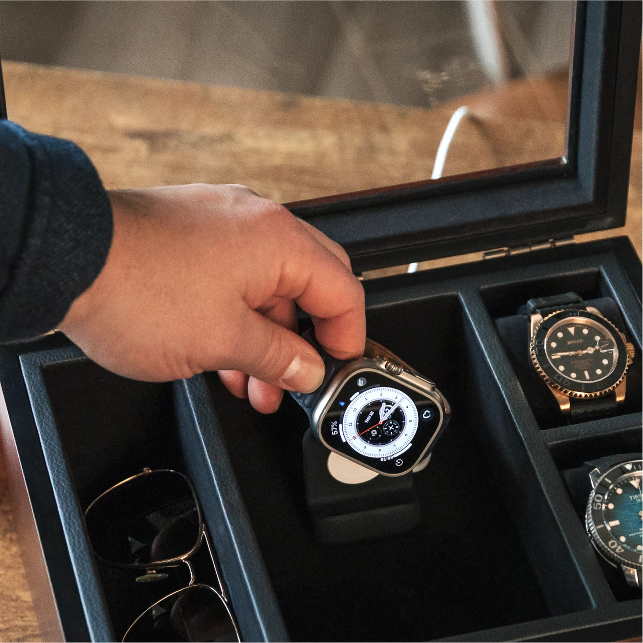 Mill Watch Box 8 Slot | Black