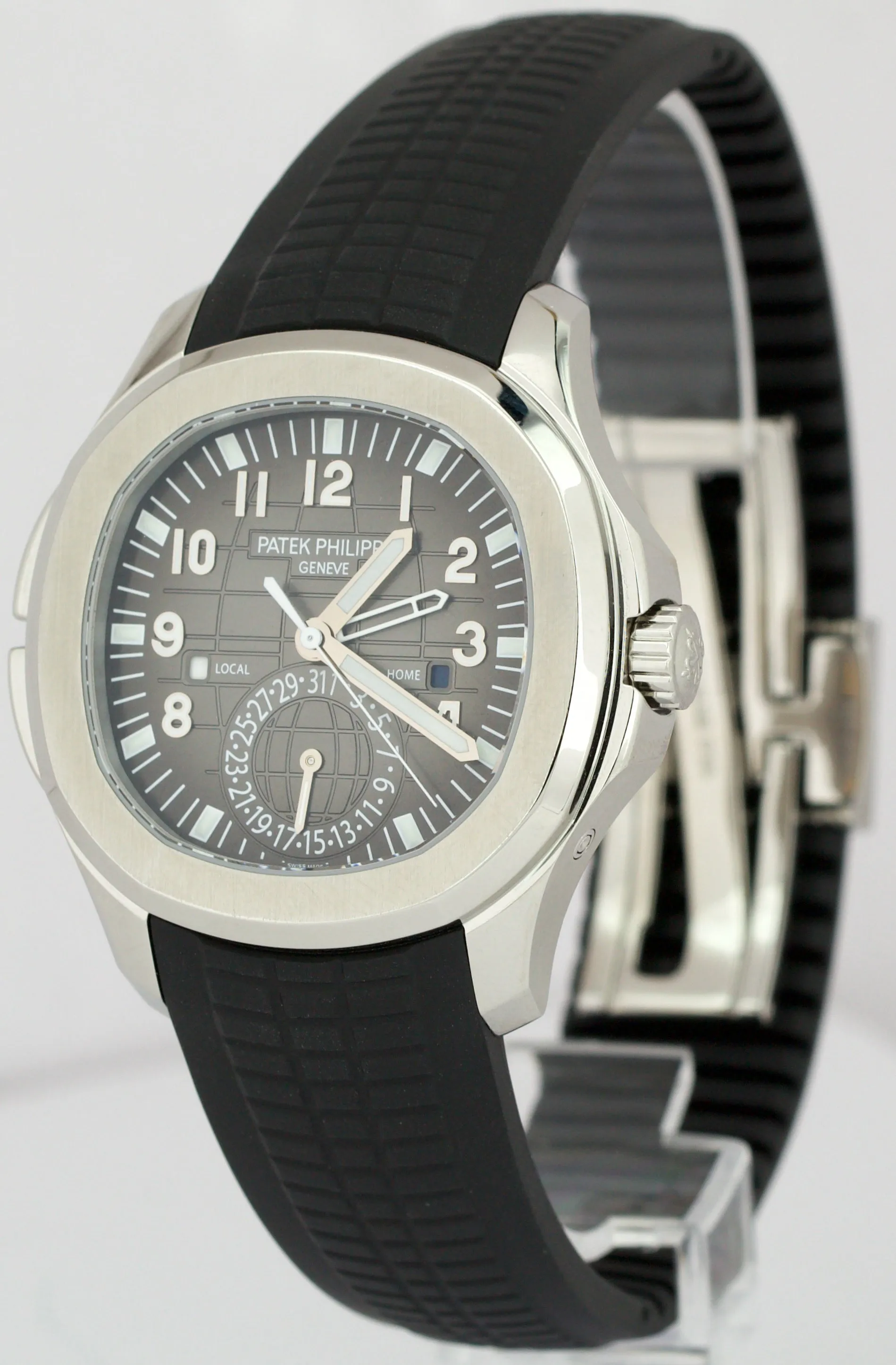 MINT 2019 PAPERS Patek Philippe Aquanaut Travel Time 40.8mm Steel 5164A-001 BOX