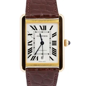 MINT 2022 PAPERS Cartier Tank Solo 18K Rose Gold 31mm x 40.8mm 3514 W5200026 BOX
