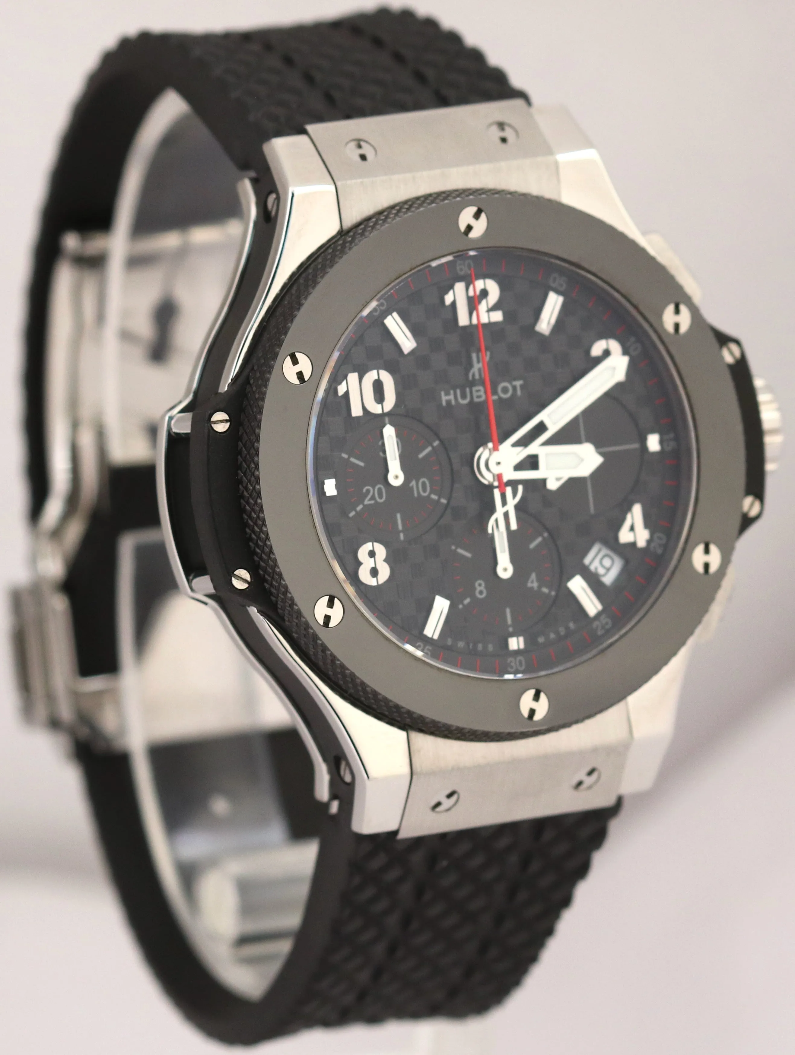 MINT Hublot Big Bang Black Original 341.SB.131.RX Black Steel Ceramic 41mm Watch