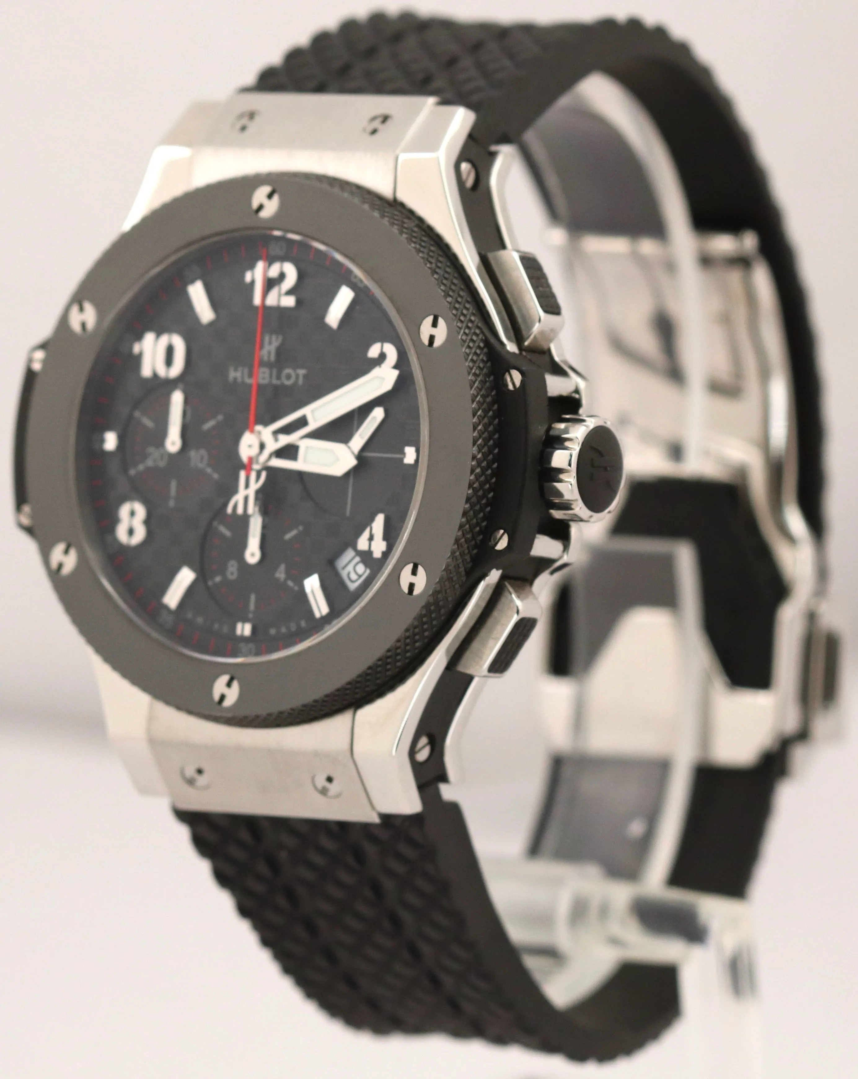 MINT Hublot Big Bang Black Original 341.SB.131.RX Black Steel Ceramic 41mm Watch