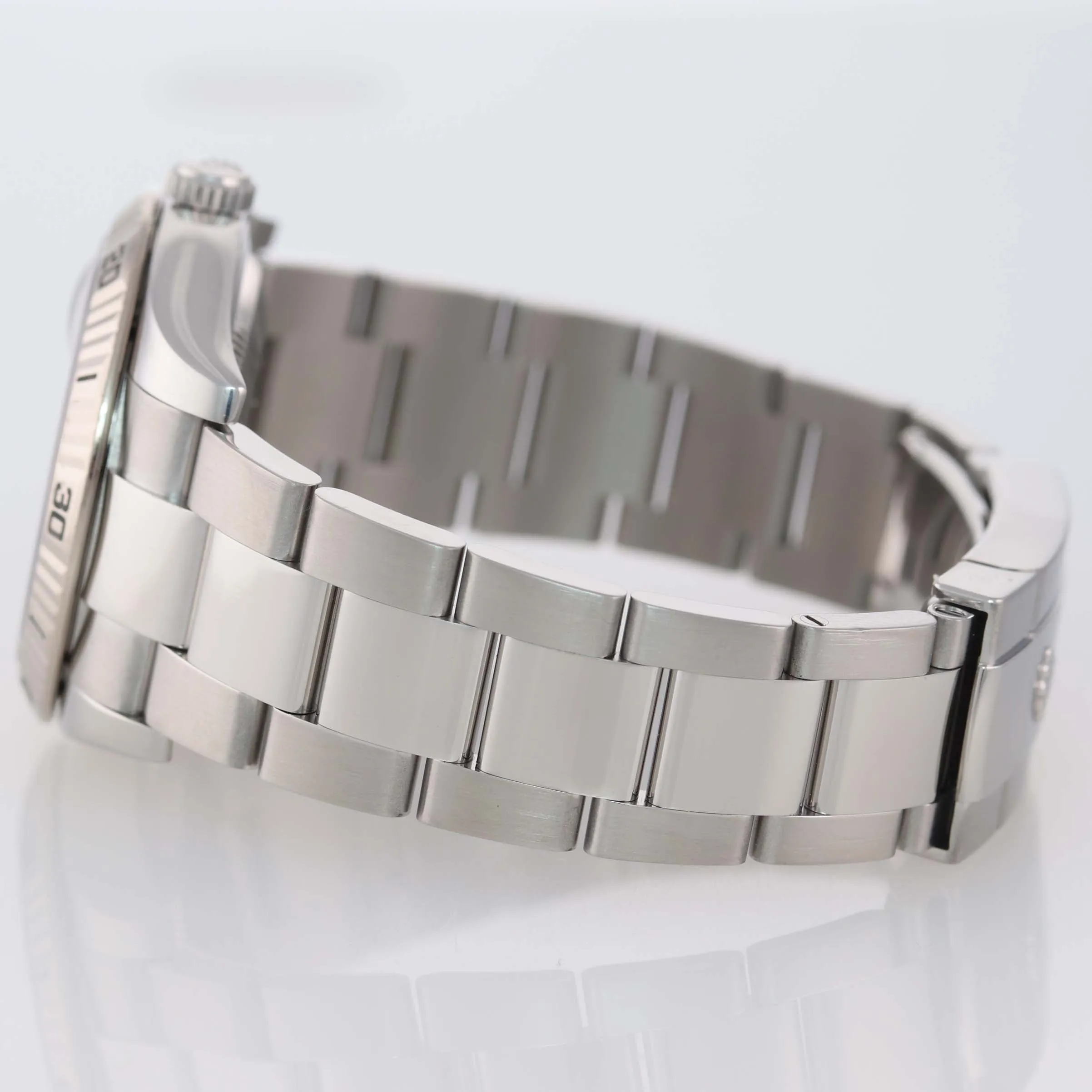 MINT PAPERS Rolex DateJust 116264 Turn-O-Graph White Thunderbird Steel 18k Watch