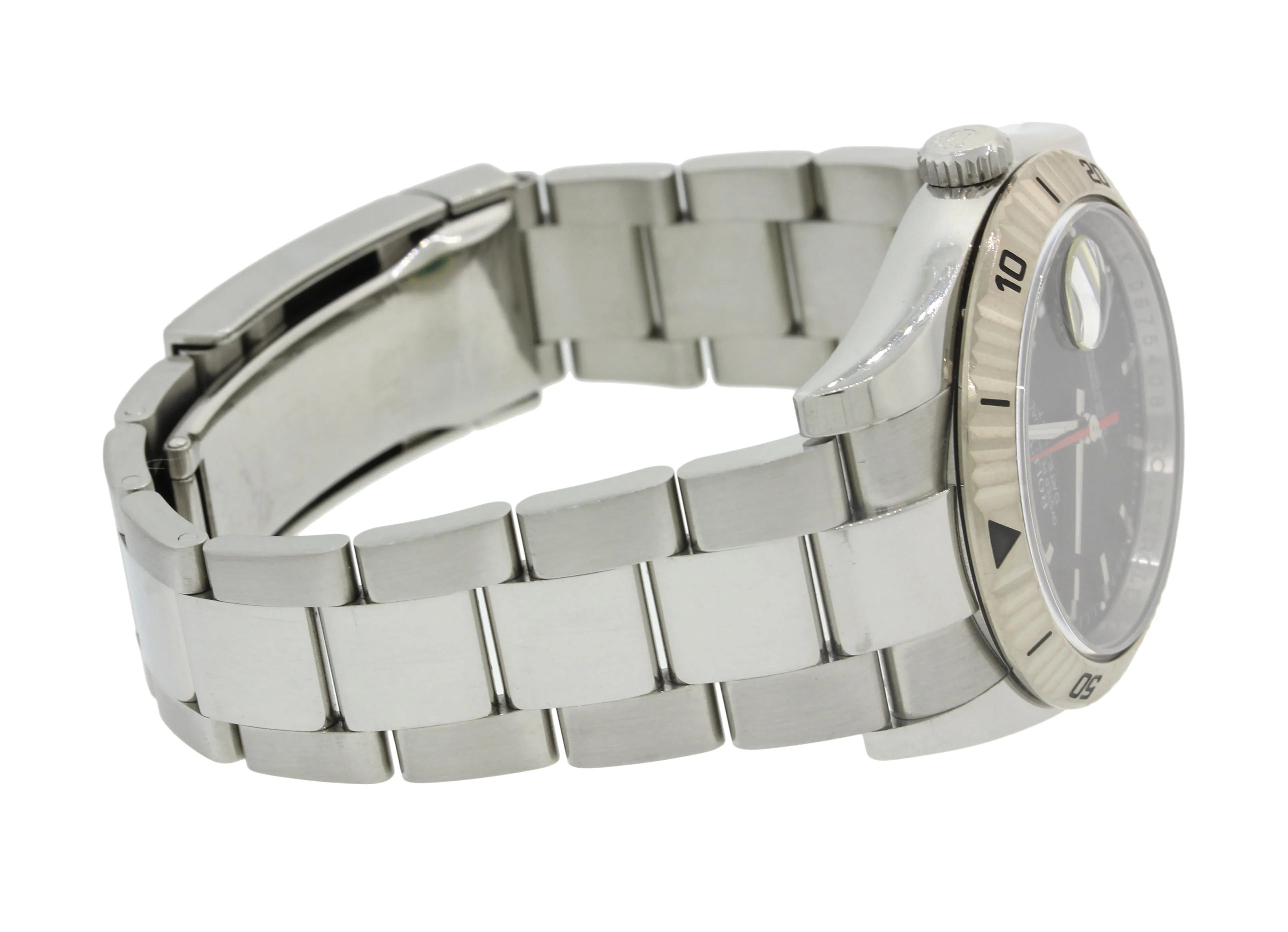 MINT Rolex DateJust 116264 Turn-O-Graph Thunderbird Steel Black Gold 36mm Watch