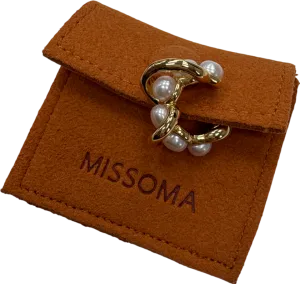 Missoma Molten Pearl 18ct Gold Twisted Double Ear Cuff