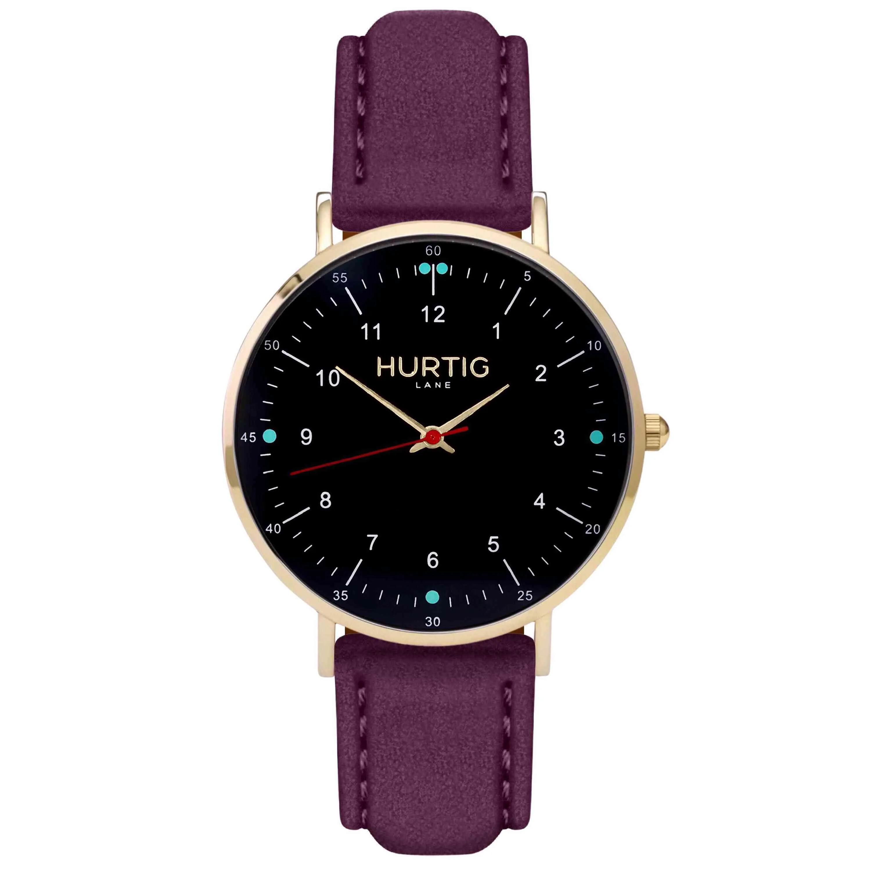 Moderna Vegan Tweed Watch Gold, Black & Camel