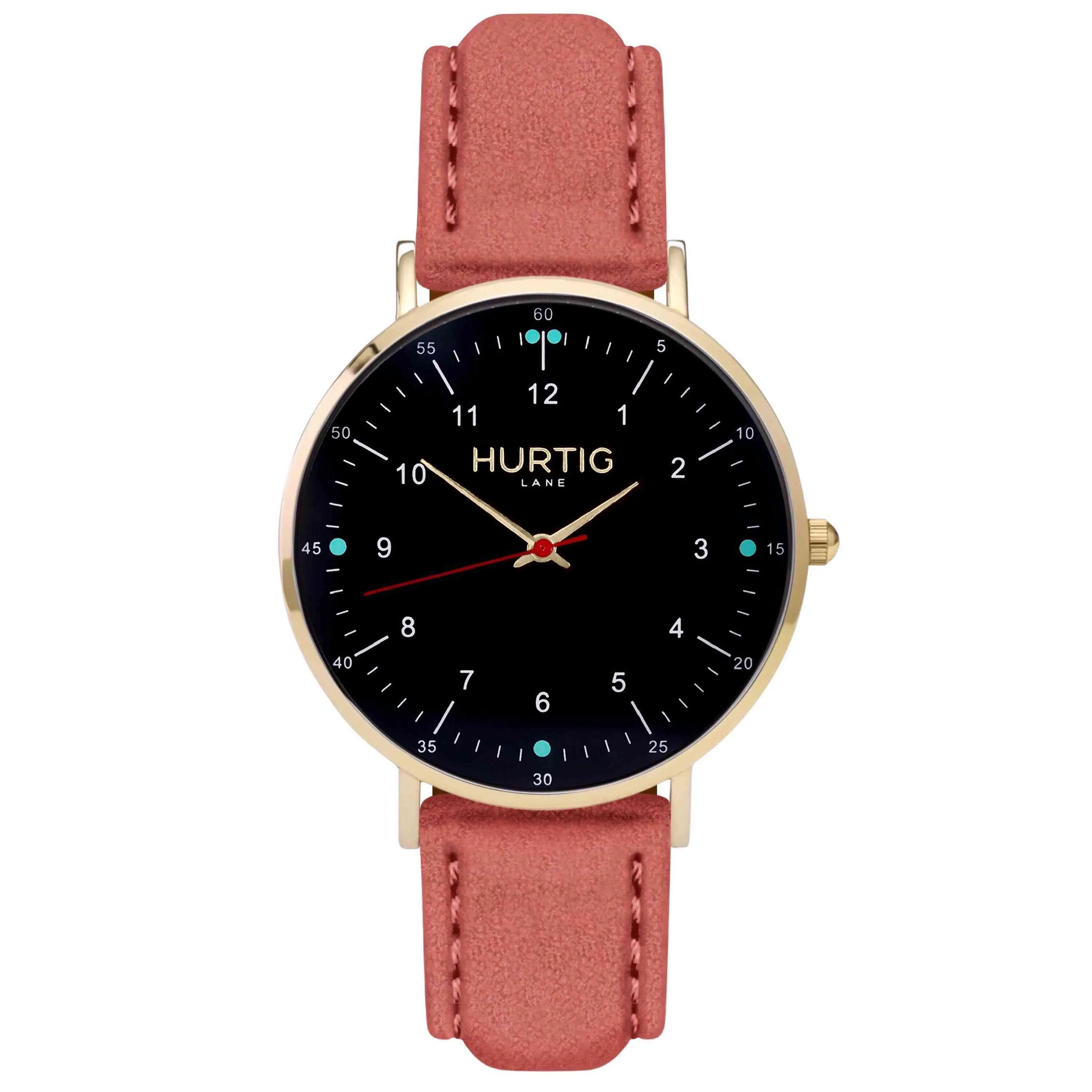 Moderna Vegan Tweed Watch Gold, Black & Camel