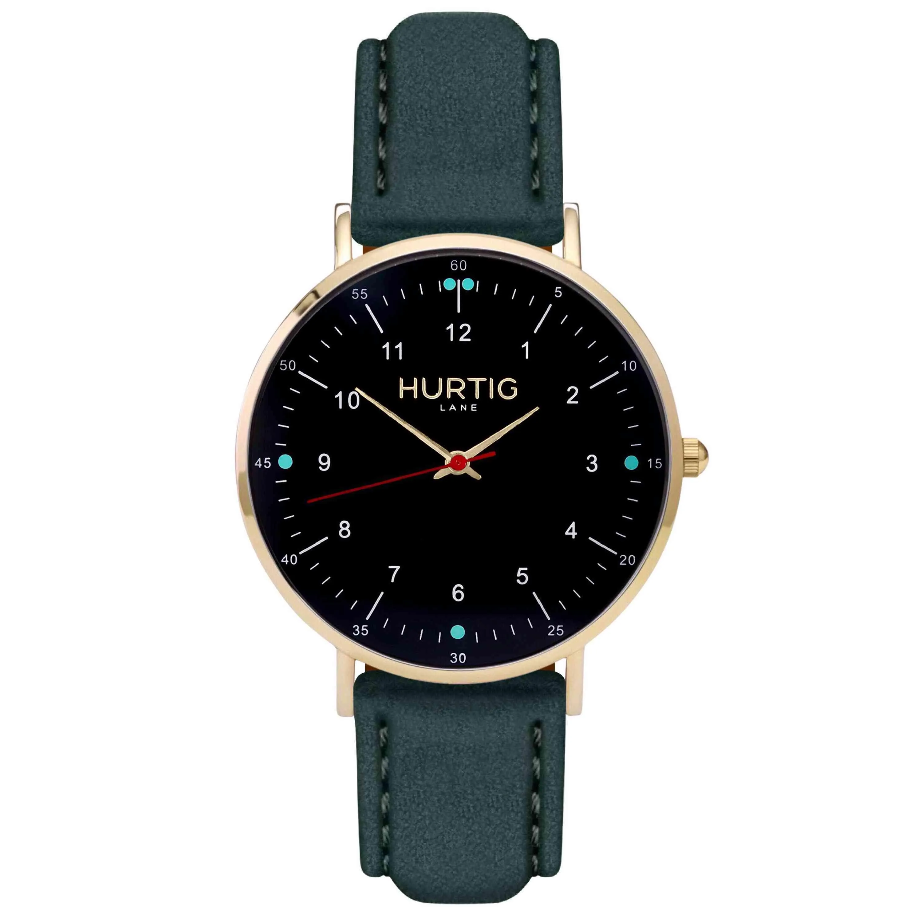 Moderna Vegan Tweed Watch Gold, Black & Camel