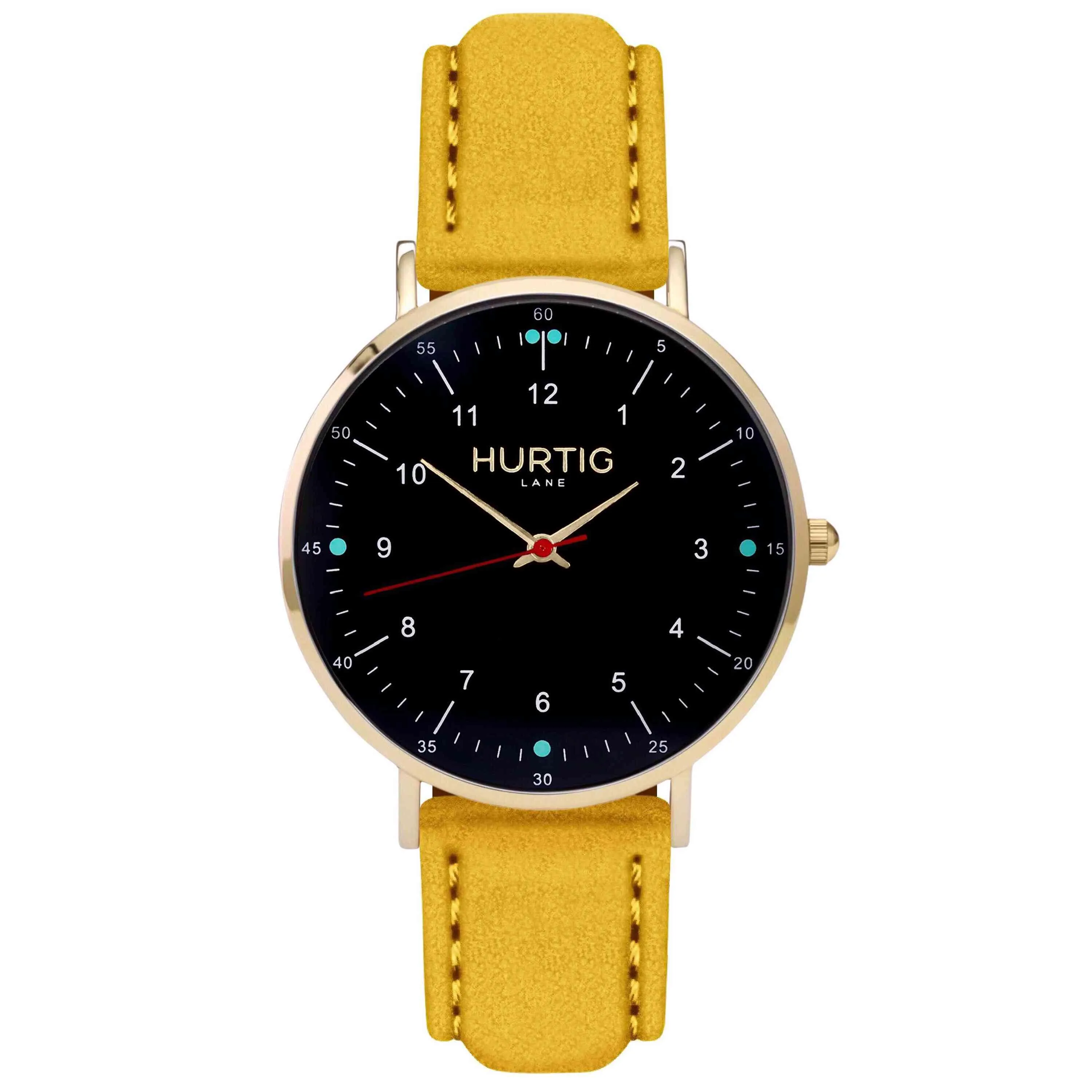 Moderna Vegan Tweed Watch Gold, Black & Camel