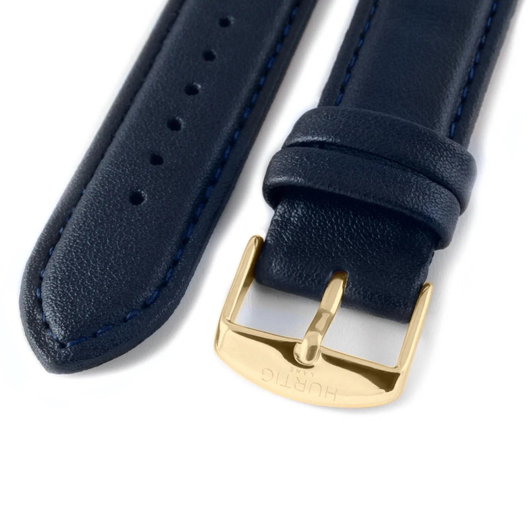 Moderno Vegan Leather Watch Gold, Black & Midnight Blue