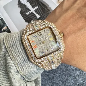Moissanite Diamond Iced Out Designer Men's Watch Quality Automatic Movement  Watches 2025