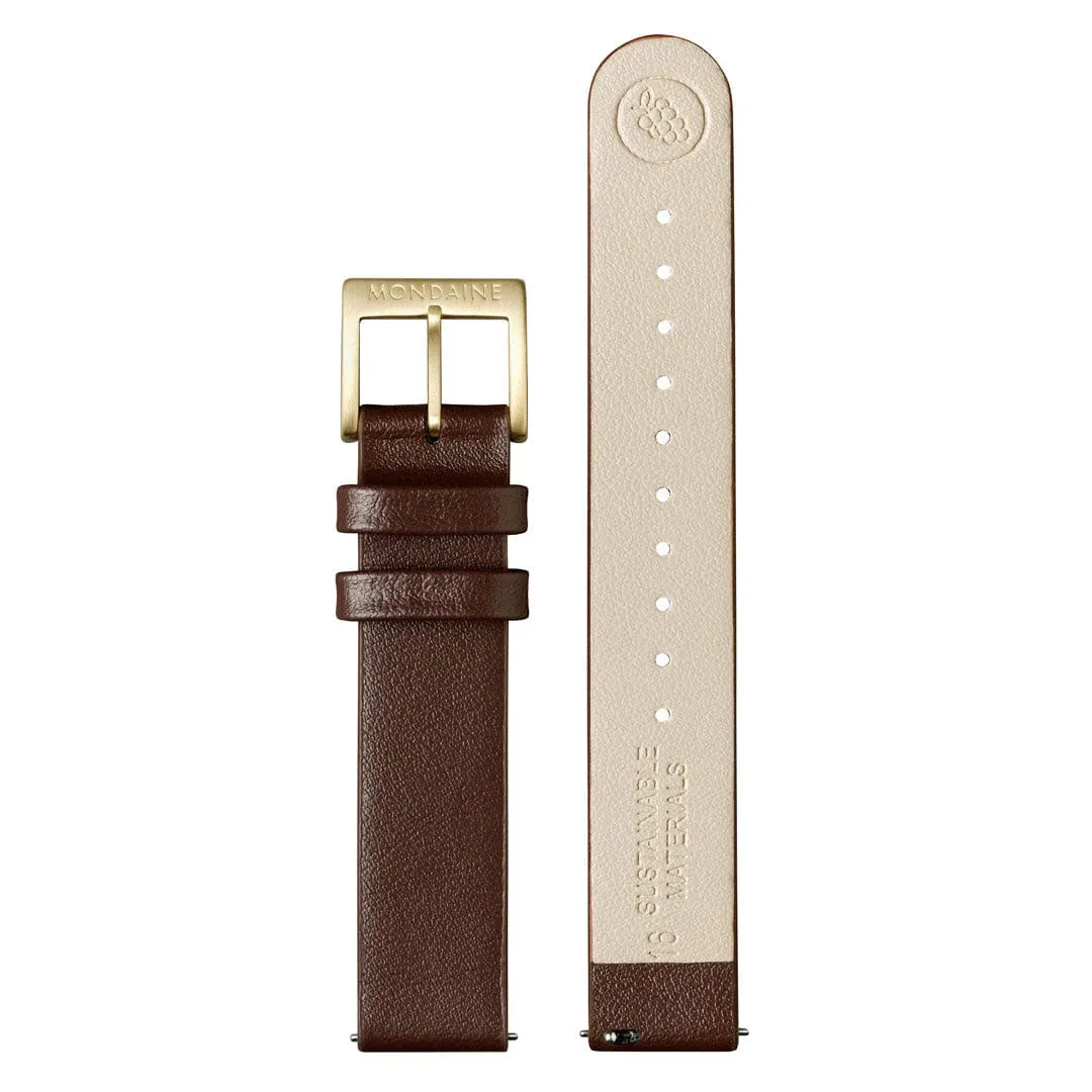 Mondaine Evo2 Brown Vegan Grape Leather Watch