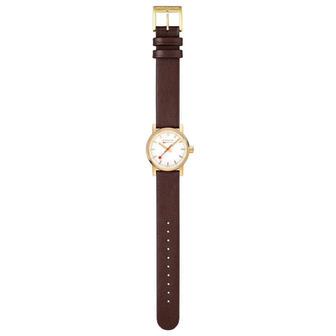 Mondaine Evo2 Brown Vegan Grape Leather Watch