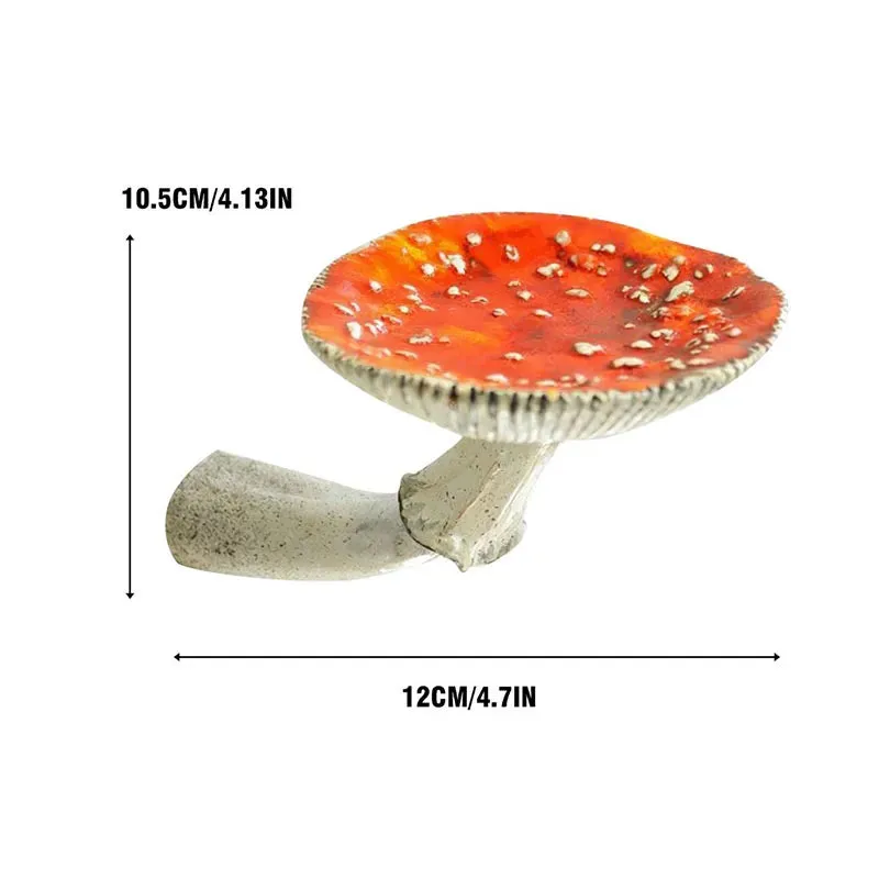 Mushroom Head Candle Holder Wall Mounted Floating Shelf Resin Wall Storage Tray Indoor Decorations