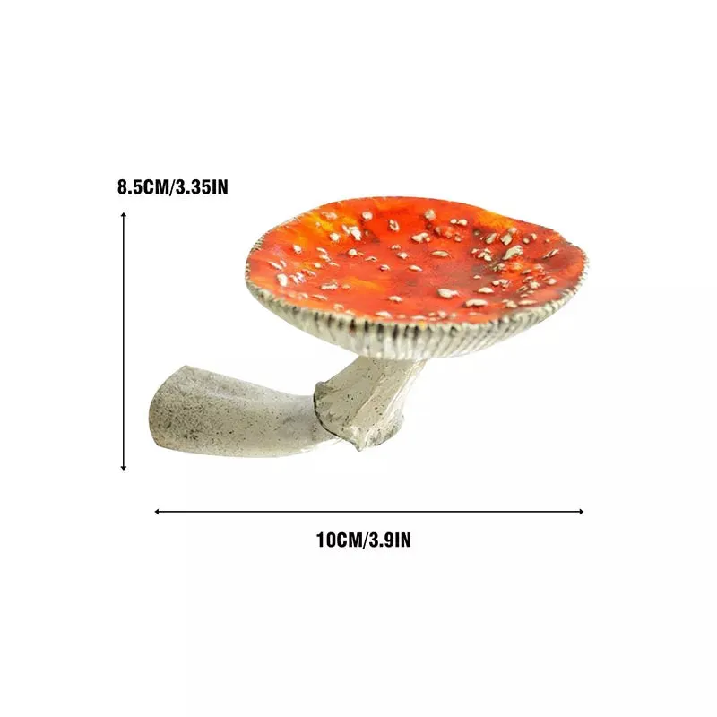 Mushroom Head Candle Holder Wall Mounted Floating Shelf Resin Wall Storage Tray Indoor Decorations