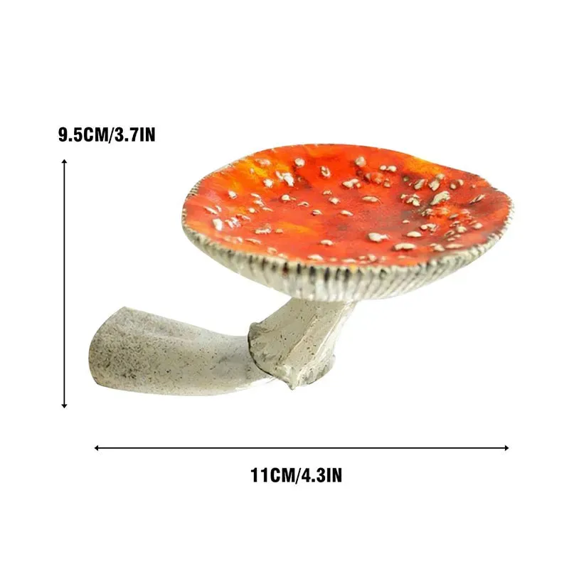 Mushroom Head Candle Holder Wall Mounted Floating Shelf Resin Wall Storage Tray Indoor Decorations