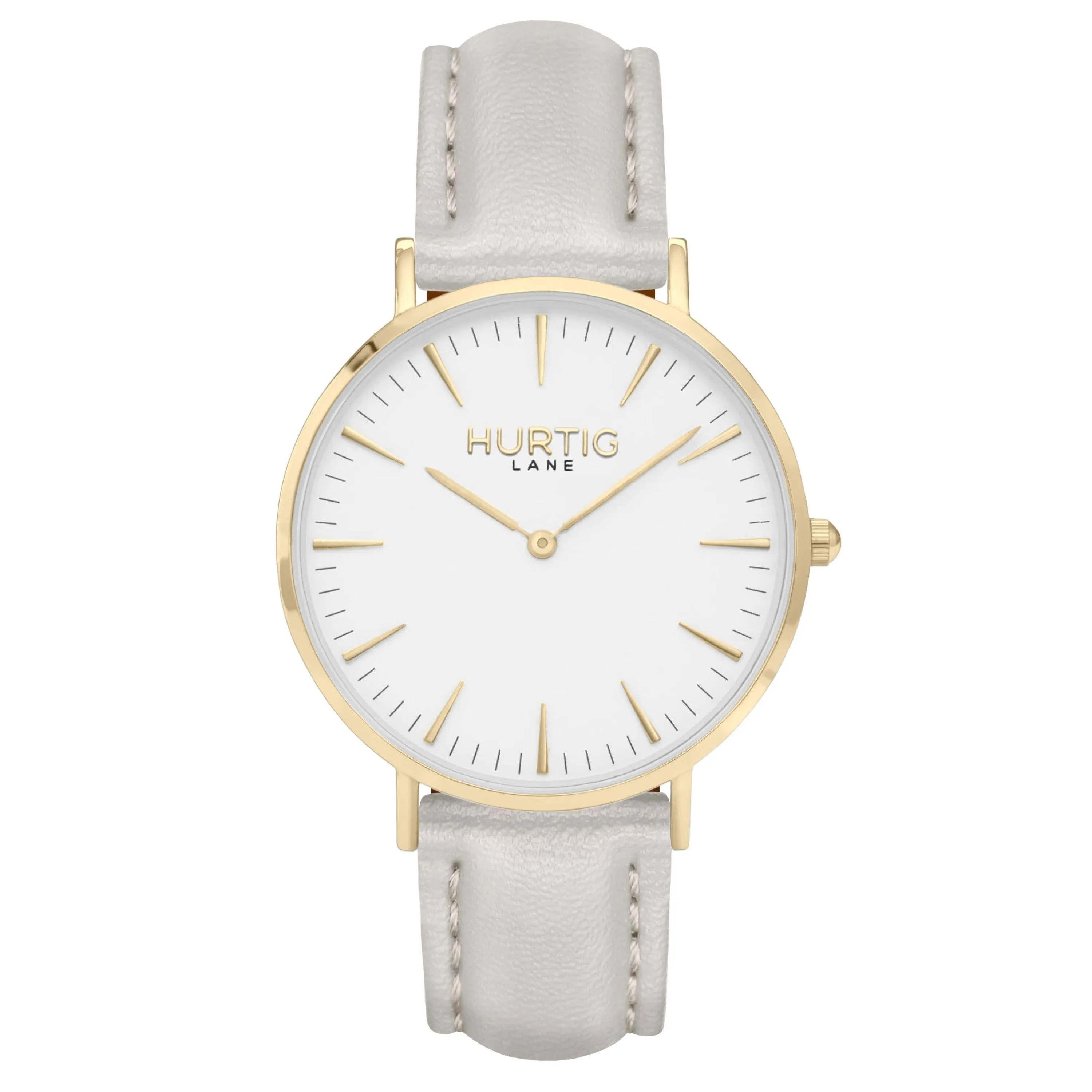 Mykonos Vegan Leather Watch Gold, White & Lilac
