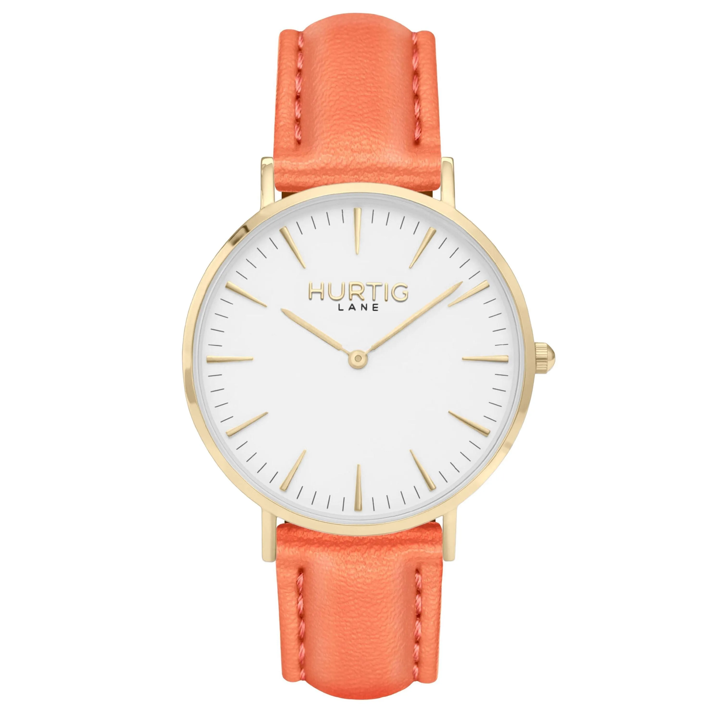 Mykonos Vegan Leather Watch Gold, White & Lilac