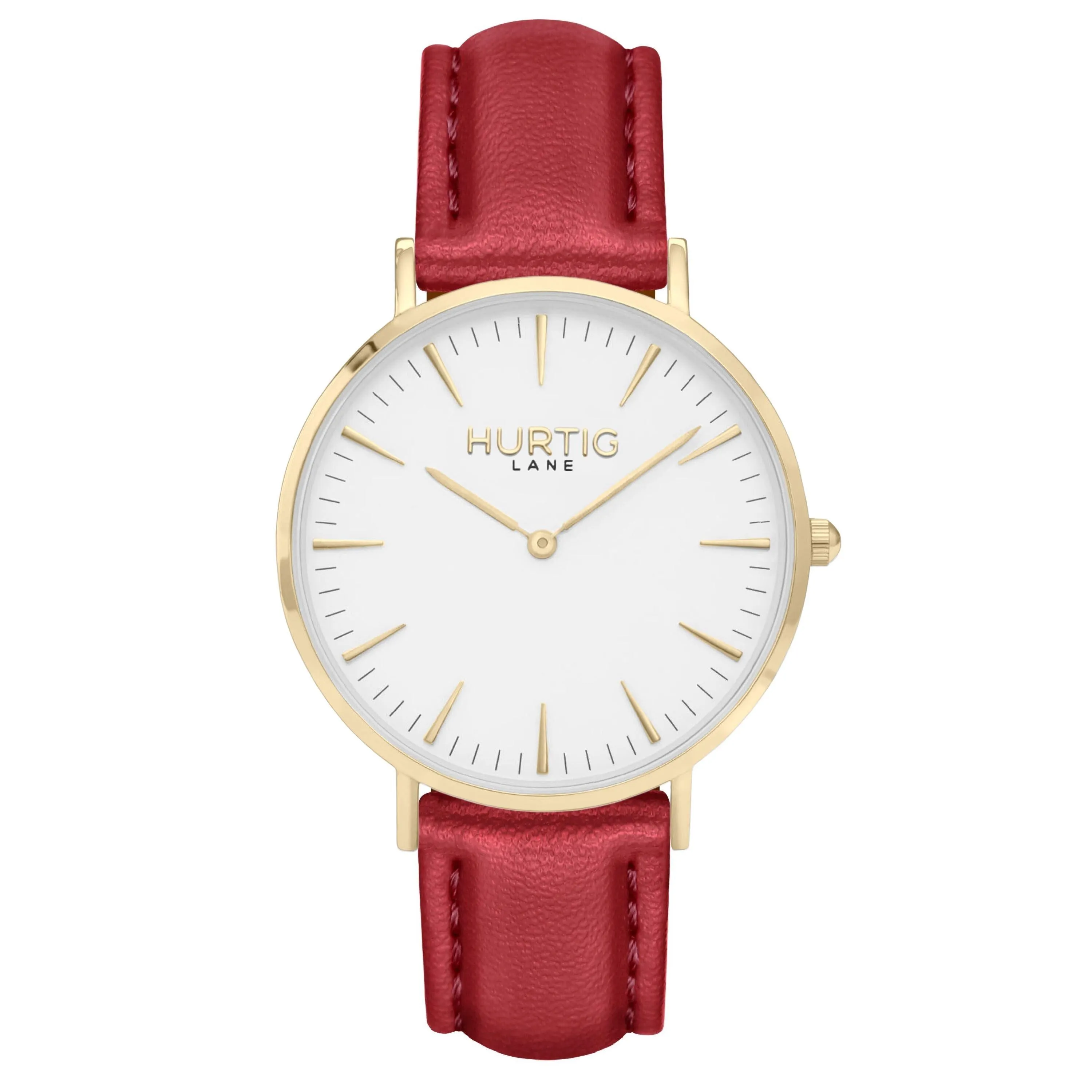 Mykonos Vegan Leather Watch Gold, White & Lilac