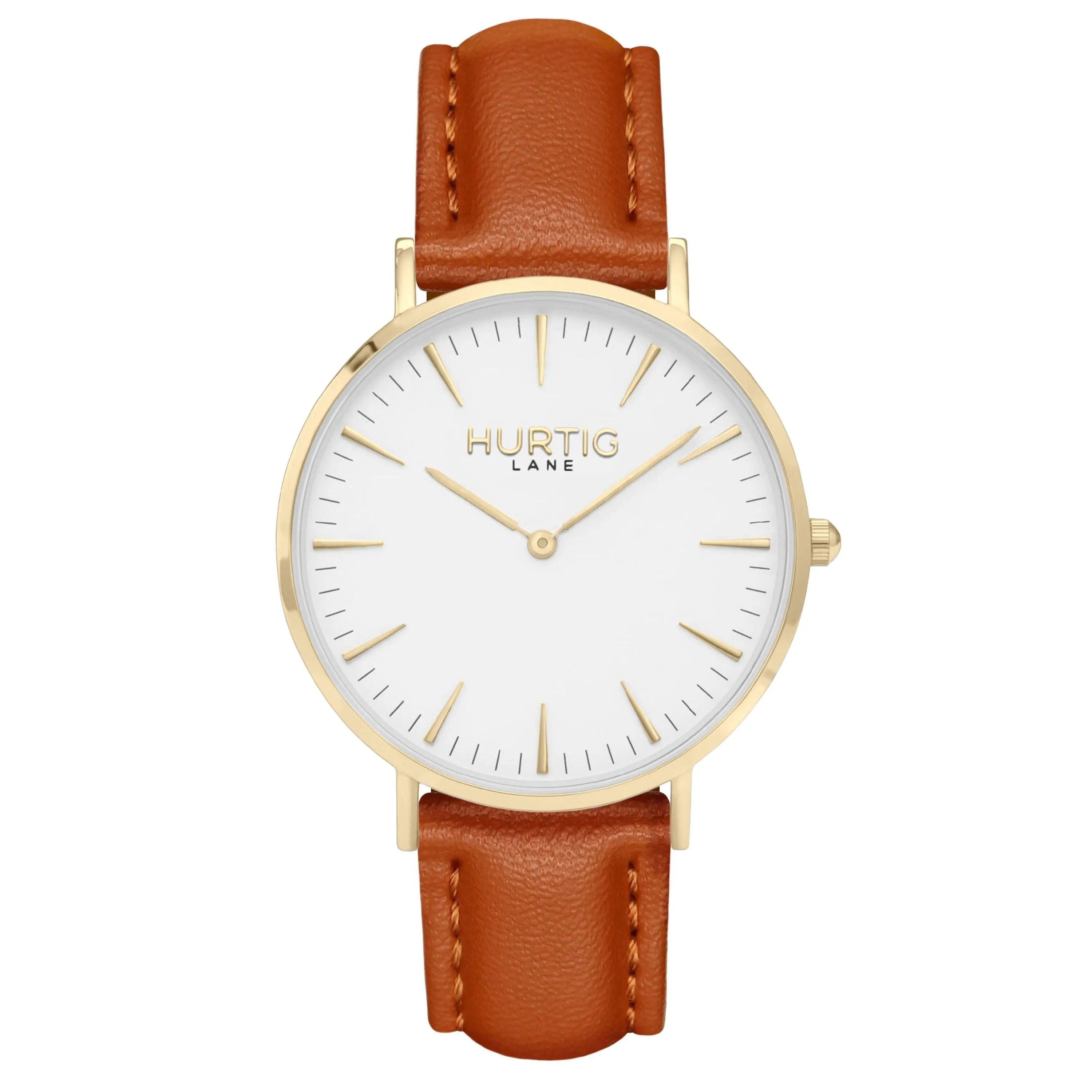 Mykonos Vegan Leather Watch Gold, White & Lilac