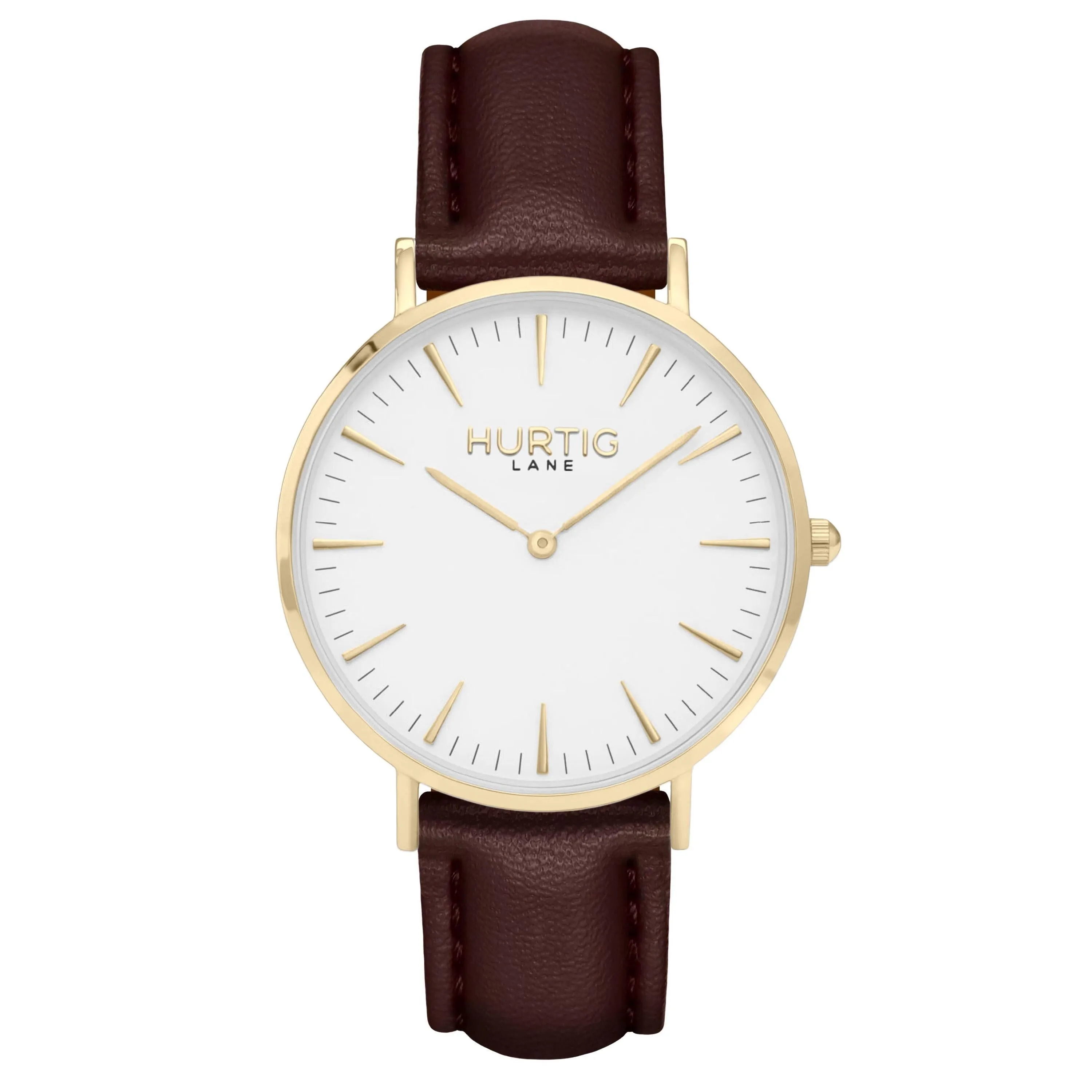 Mykonos Vegan Leather Watch Gold, White & Lilac