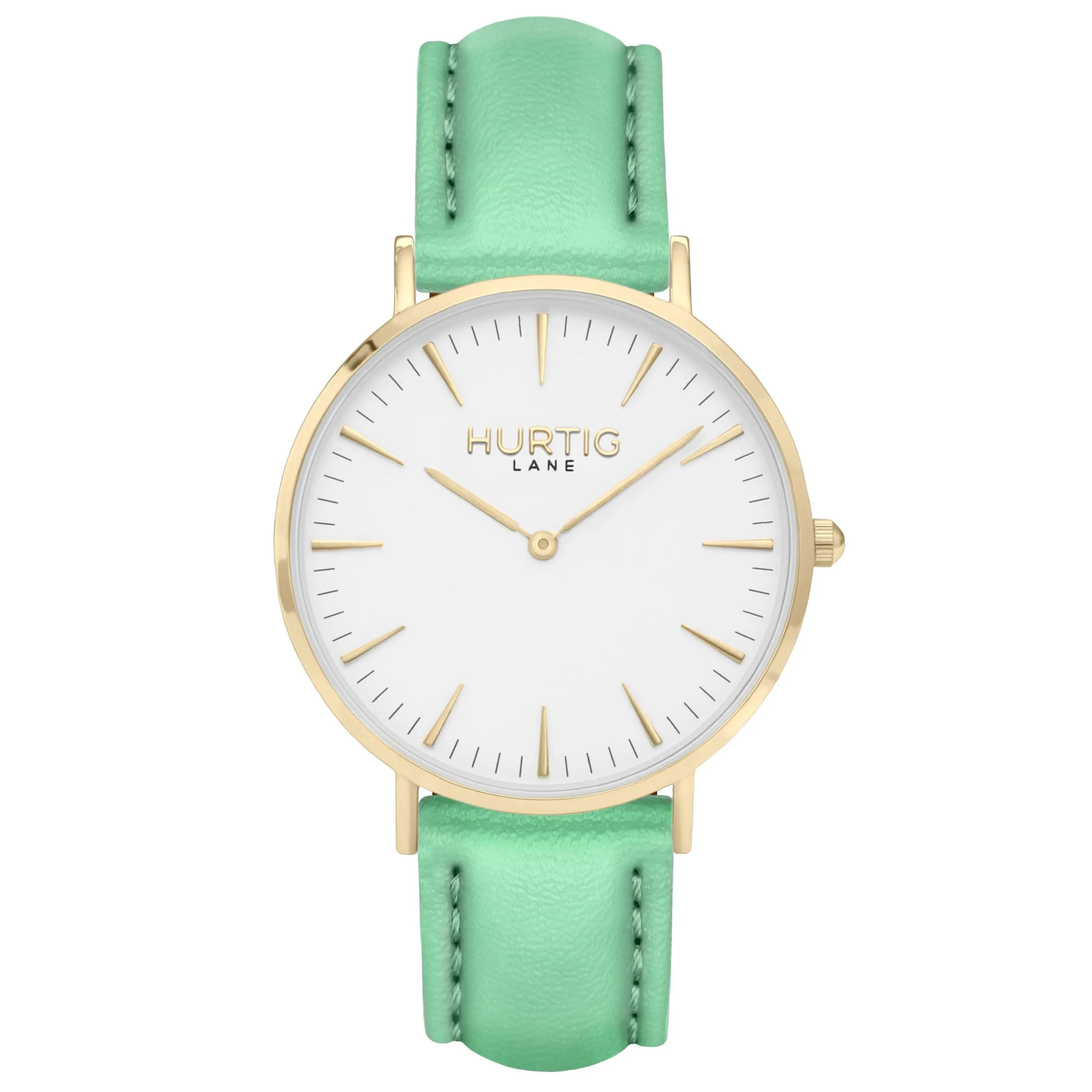 Mykonos Vegan Leather Watch Gold, White & Lilac