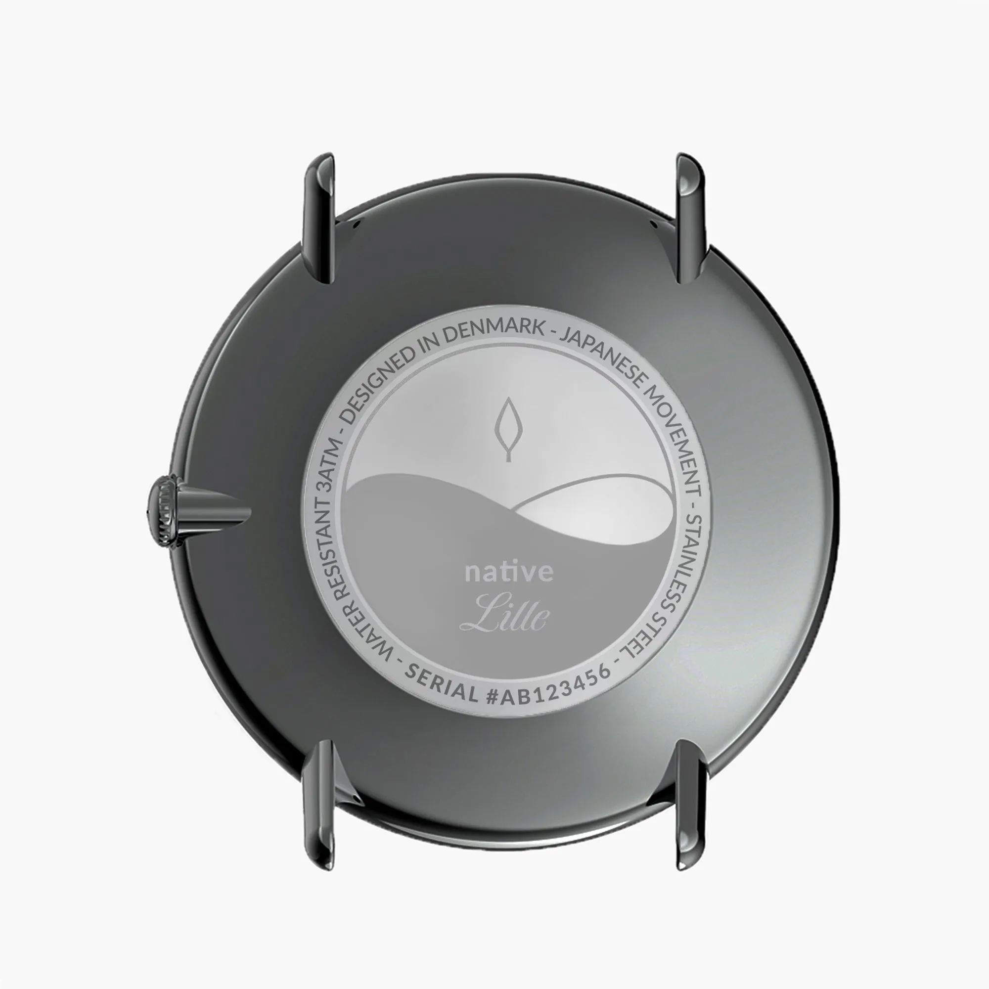 Native | Navy Dial - Black Vegan Leather