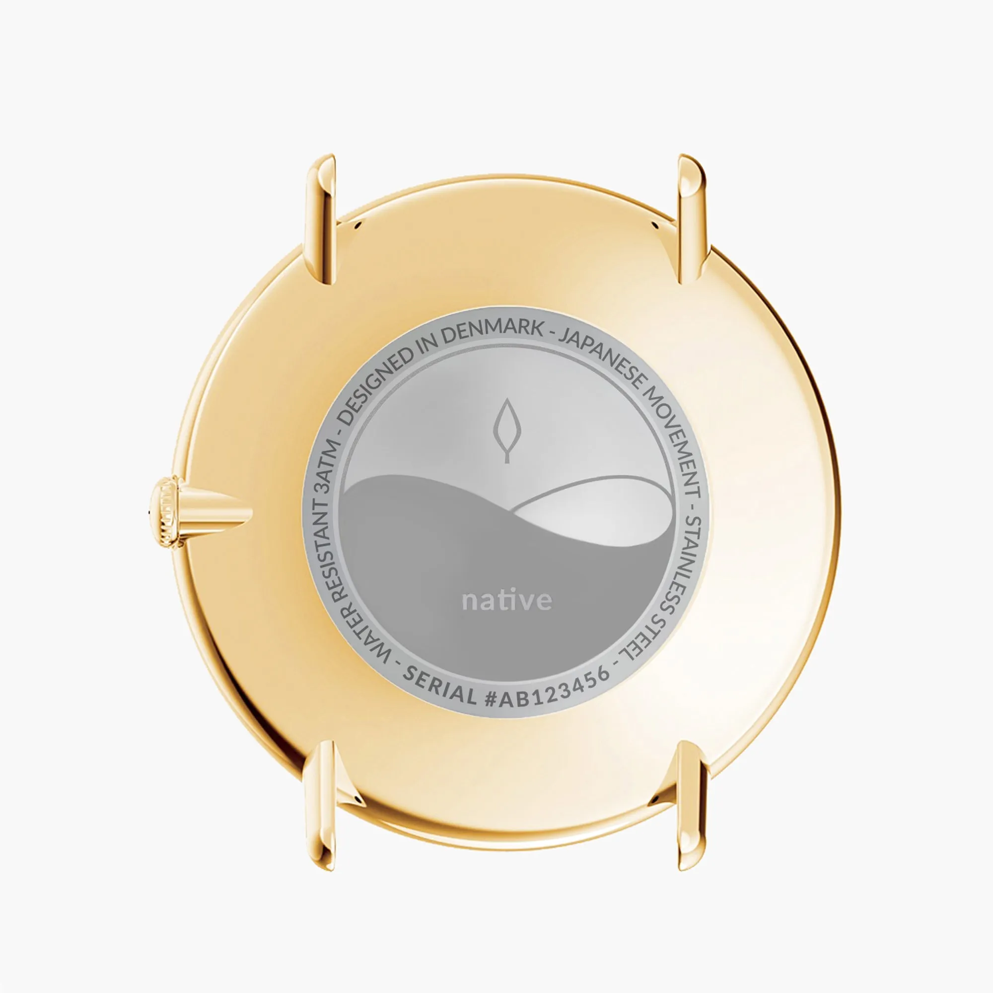 Native | Navy Dial - Black Vegan Leather