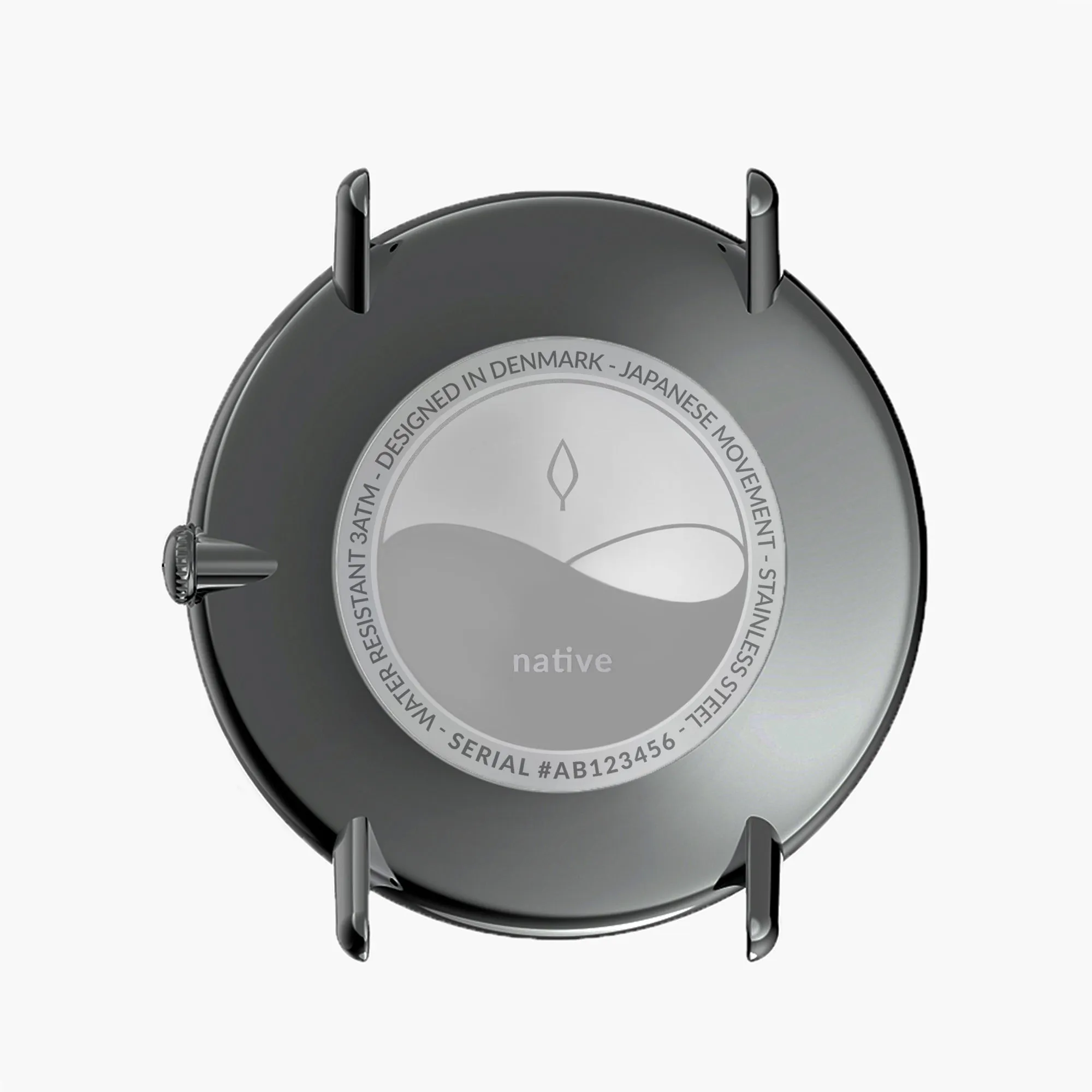 Native | Navy Dial - Black Vegan Leather